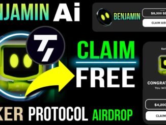 Benjamin Ai Testnet Airdrop Guide | New Crypto Airdrop 2024 | Claim Free Taker Protocol Airdrop