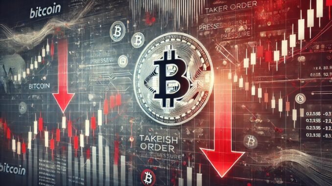 Bitcoin Taker Order Bearish Pressure Hits Highest Level Since January Bitcoin Taker Order Bearish Pressure Hits Highest Level Since January 9 – Market Remains Stable For Now
