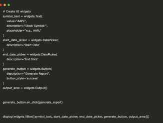 FinData Explorer: A Step-by-Step Tutorial Using BeautifulSoup, yfinance, matplotlib, ipywidgets, and fpdf for Financial Data Extraction, Interactive Visualization, and Dynamic PDF Report Generation