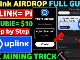 UpLink Airdrop Full Guide | Uplink New Update |New Crypto Mining | App like Pi Network