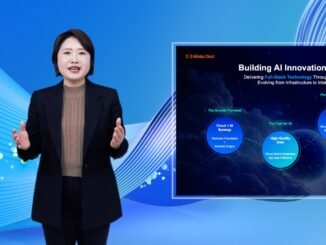 Photo from a presentation as Alibaba Cloud expands its AI portfolio for global customers with a raft of new Qwen foundational AI models, platform enhancements, and Software-as-a-Service (SaaS) tools.