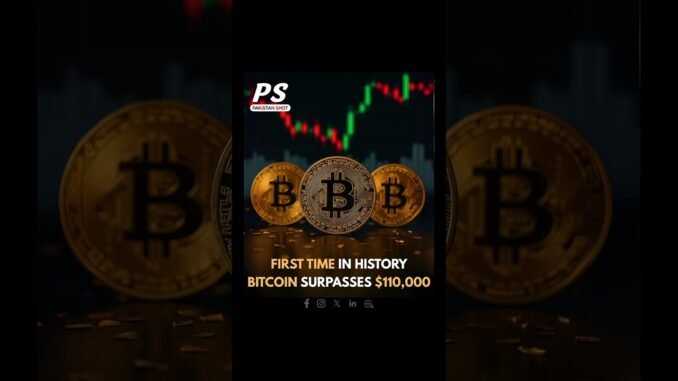 Bitcoin crosses $110K for the first time ever#Bitcoin | #BTC | #CryptoNews | #Finance | #Breaking