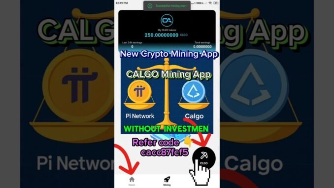 Earn FREE Money with NEW Crypto Airdrop Mining! CALGO Mining App! New Airdrop Today!