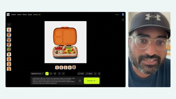 AI-led Photo Shoots for Beginners 🤗  1️⃣ Fill it with realistic items: Using Higgsfield Canvas (...