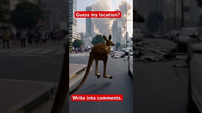 Skippy in somewhere #ai #funny #australia #fyp #warzone #vlog #dance #viral #news #animals #joy