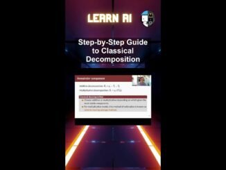Step-by-Step Guide to Classical Decomposition #ai #artificialintelligence #machinelearning #aiagent