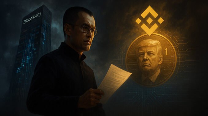 CZ threatens to sue Bloomberg over report linking Binance to Trump-backed USD1 stablecoin