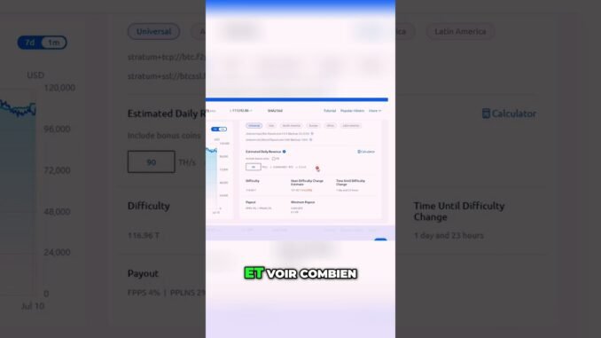 Calculer vos gains Bitcoin - Guide de minage facile!