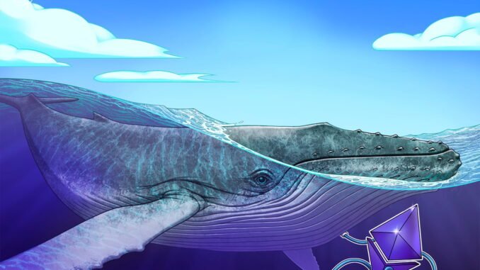 $11B Bitcoin Whale closes $450M ETH long, scoops up $108M $11B Bitcoin Whale closes $450M ETH long, scoops up $108M spot Ether