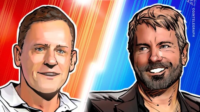 Saylor vs. Thiel: Two Different Crypto Bets Saylor vs. Thiel: Two Different Crypto Bets