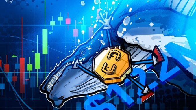 Whale Withdraws $122M Hype Ahead Of $11.9B Team Unlock