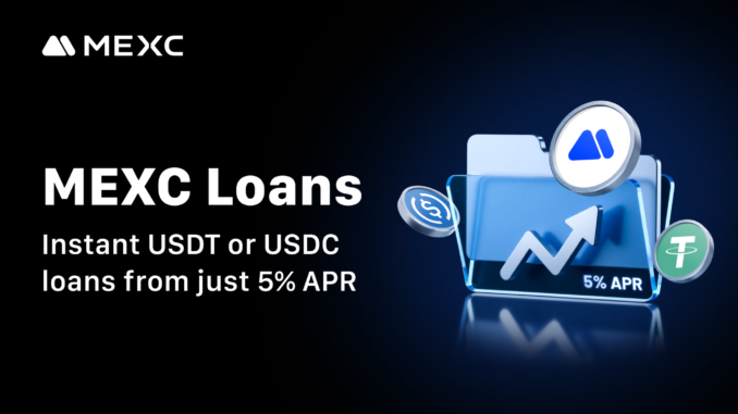 MEXC Loans now supports BTC as collateral to borrow USDT MEXC Loans