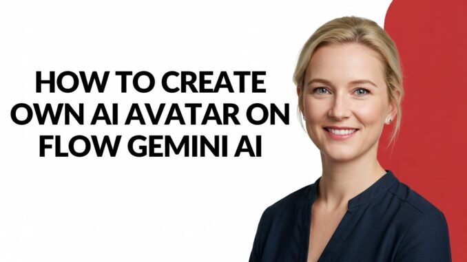 How to Create Own Ai Avatar on Flow Gemini Ai - Julia'sTutorials