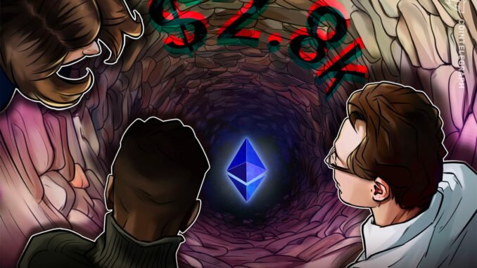 Ethereum Risks Another Crash to $2,100: Here’s Why