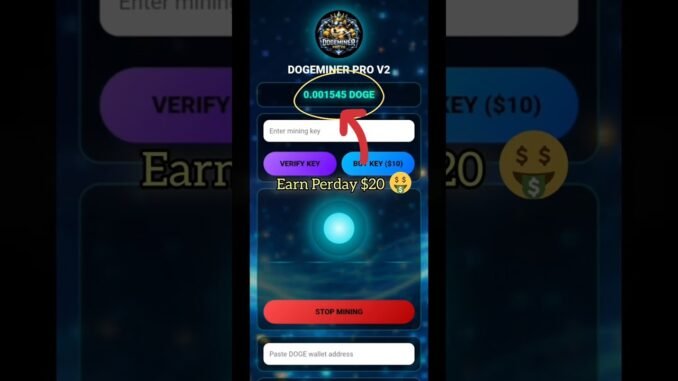 FREE Dogecoin Mining App 2026: Earn $10 Daily on Mobile! 🚀🐕 #Dogecoin #FreeMining #Crypto2026