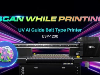 SinoColor UV AI Guide Belt Type Printer USP-1200 I Scan while Printing I Visual Positioning