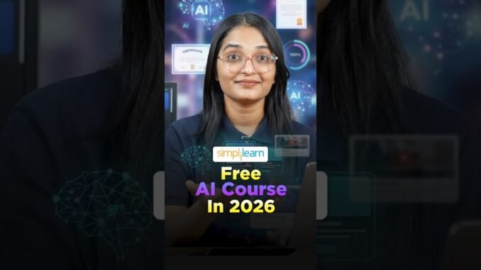 🔥Top Free AI Courses You Can Start Today  #shorts #simplilearn