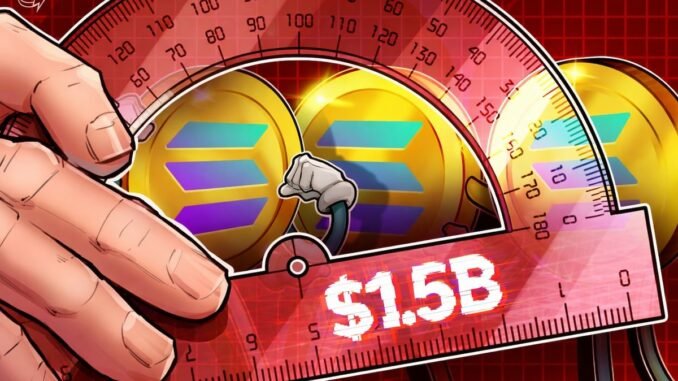 Solana Treasury Firms Face Nearly $1.5B in Unrealized Losses