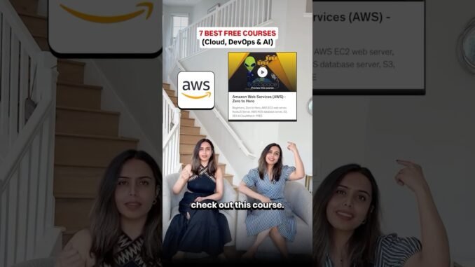 7 FREE Courses For Beginners in 2026 | Cloud, DevOps, AI | Vishakha Sadhwani