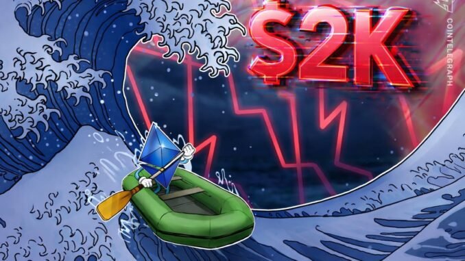 Ethereum Loses $2K as Traders Expect a Deeper Correction in ETH Price
