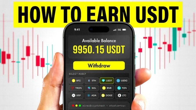 How To Earn USDT (Tether) With Cloud Mining | Beginner Crypto Guide