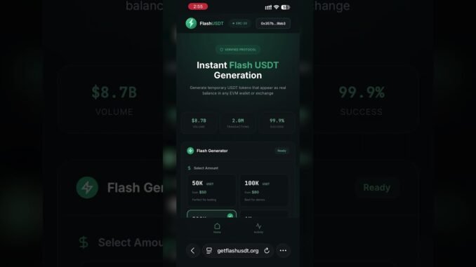 How To Generate Flash USDT On Mobile (Android & iOS Guide)
