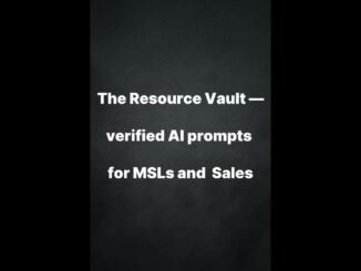 Resource Vault | Ready-to-Use AI Prompt Engineering Guides for Sales and MSLs 🧬