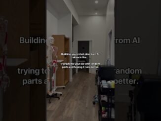 Think AI can guide your rehab? It might help, but it shouldn’t replace proper assessment. 🤔