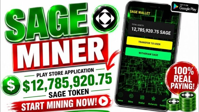 How To Mine SAGE Token On Mobile (Beginner Guide 2026)