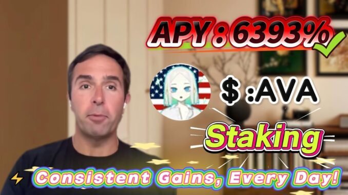 🧠 Solana staking for beginners — real AVA mining with stable 6393.38% APY returns!