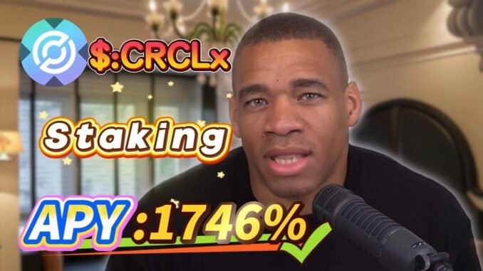 🧠 Solana staking for beginners — real CRCLx mining with stable 1746.33% APY returns!