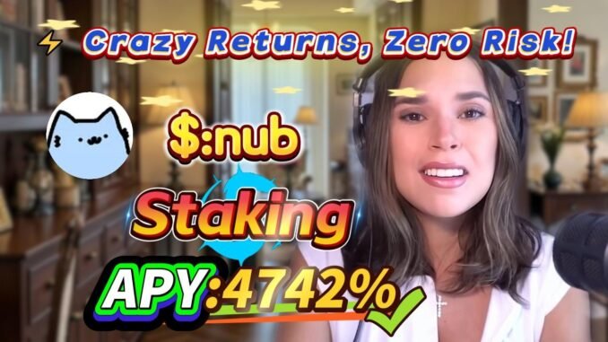 🧠 Solana staking for beginners — real nub mining with stable 4741.81% APY returns!