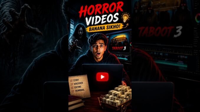 AI Se Horror Videos Kaise Banaye? 😨 Complete YouTube Guide 2026p