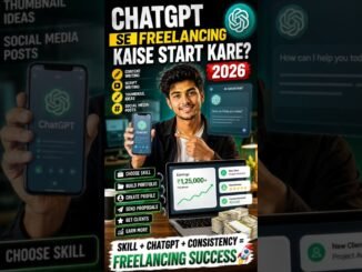 ChatGPT Se Online Earning 💸 Freelancing Roadmap For Beginners #viral #shortsfeed #tech #onlineearn