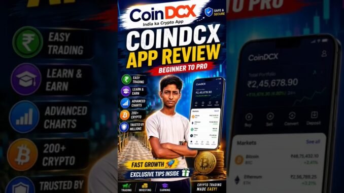 CoinDCX App Review 2026 | Crypto Trading Ka Complete Guide 💰 Beginner to Pro #coindcx #shortsviral