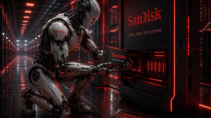 Google Gemini AI predicts a massive $2,650 target for SanDisk price prediction by late 2026, fueled by an enterprise SSD supply deficit.