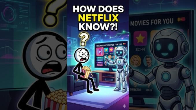 🎬 How Does Netflix Know What You Like?|#ai #shorts #ml #beginners #futuretech#learn #learningai