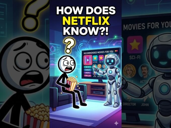 🎬 How Does Netflix Know What You Like?|#ai #shorts #ml #beginners #futuretech#learn #learningai