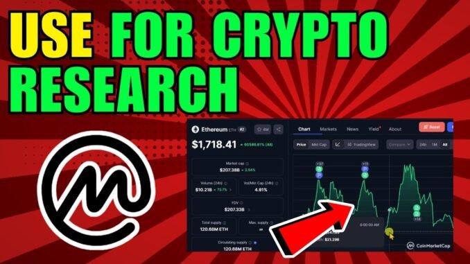 How To Use CoinMarketCap For Crypto Research (2026) (Complete Guide)