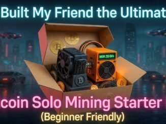 I Built My Friend the Ultimate Bitcoin Solo Mining Starter Kit (Beginner Friendly)