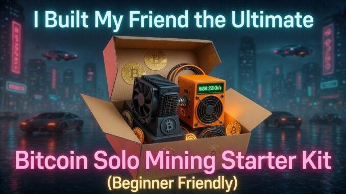 I Built My Friend the Ultimate Bitcoin Solo Mining Starter Kit (Beginner Friendly)