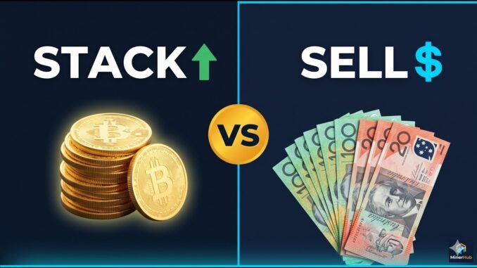 Stacking Sats vs Selling Daily — Which Mining Strategy Actually Wins? (6-Month Comparison)