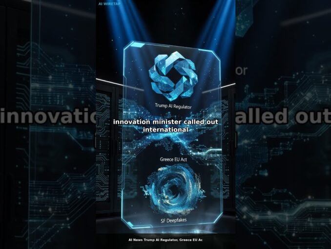 AI News: Trump AI Regulator, Greece EU Act & SF Deepfakes | Jul 18