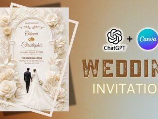 AI Wedding Card Design in Minutes | ChatGPT + Canva Workflow (Beginner Friendly)