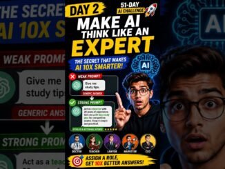 Day 2 of the 51-Day AI Challenge!This Prompt Trick Makes ChatGPT 10X Smarter! #aitools #ai #chatgpt