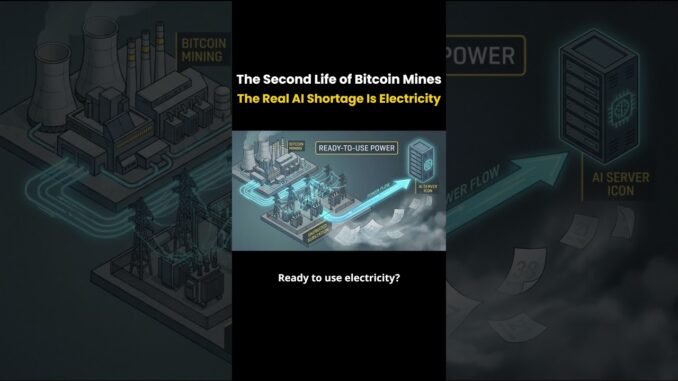 The Real AI Shortage Is Electricity #AIInfrastructure #BitcoinMining #PowerGrid #AIDataCenter #AI