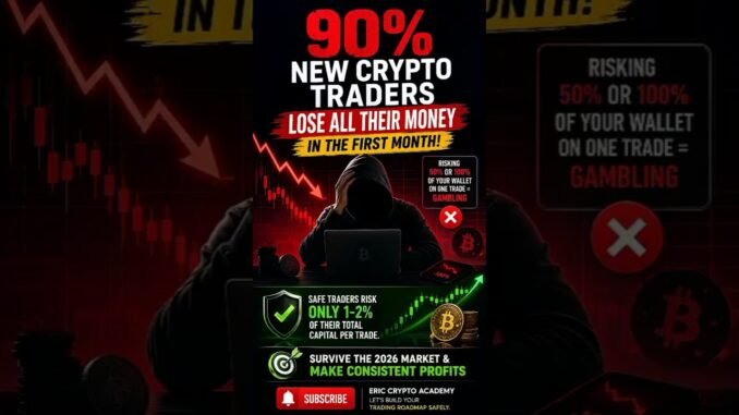 Why 90% of Crypto Beginners Lose Money! 🛑 #shorts
