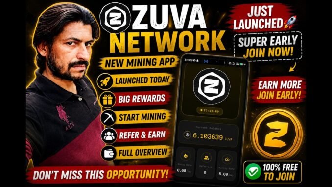 🔥 Zuva Network New Mining App | Super Early Join 🚀 Free Mining Guide + Big Airdrop Opportunity