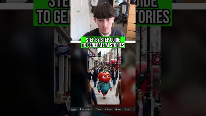 step by step guide to generate ai stories
