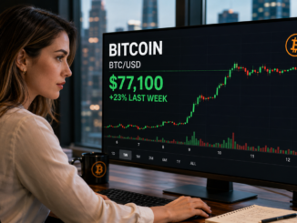 BTC consolidates near $77,000 as traders take $1.72B in profits